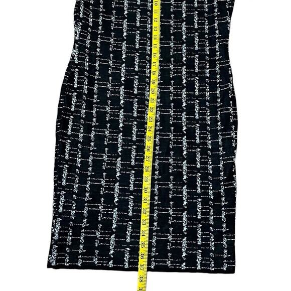 Misook Dress Black White Pattern Acrylic Knit - Picture 5 of 7